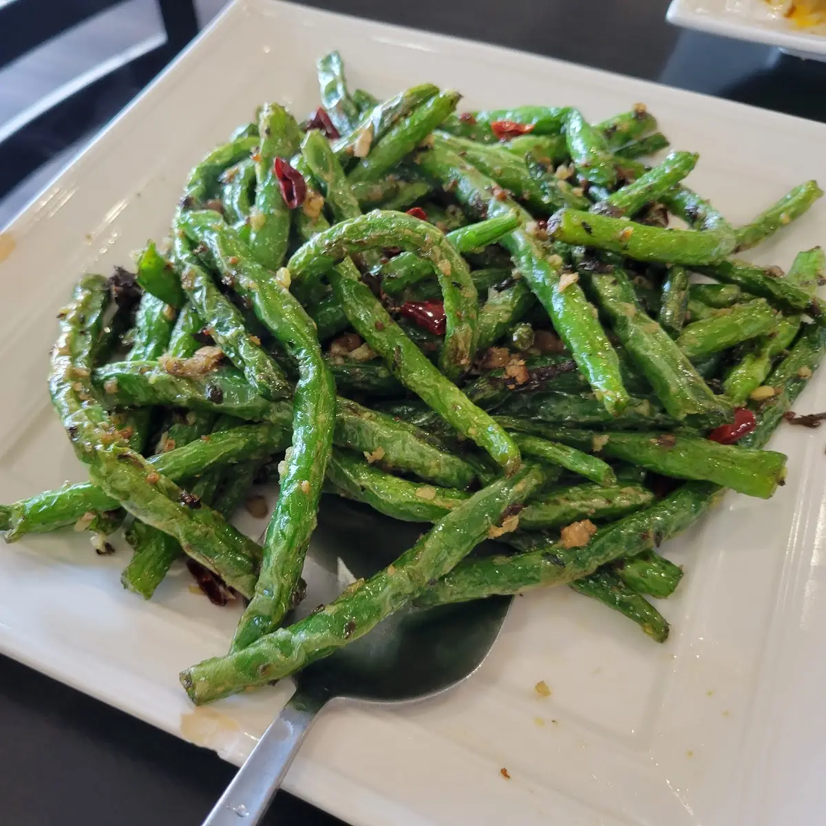 dry cooked string beans pork 四季豆